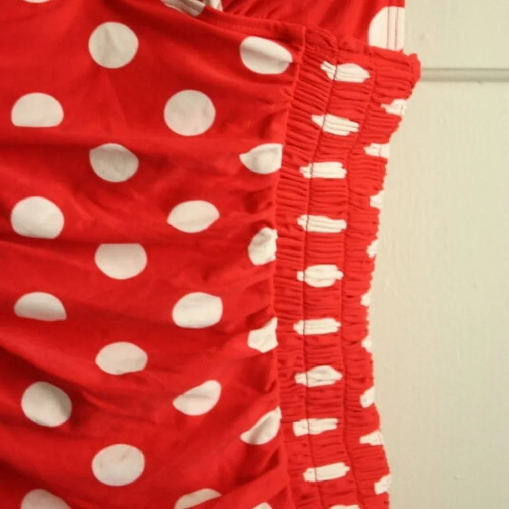 DKNY Swimwear One Piece 4 Red White Polka Dot - Picture 9 of 11